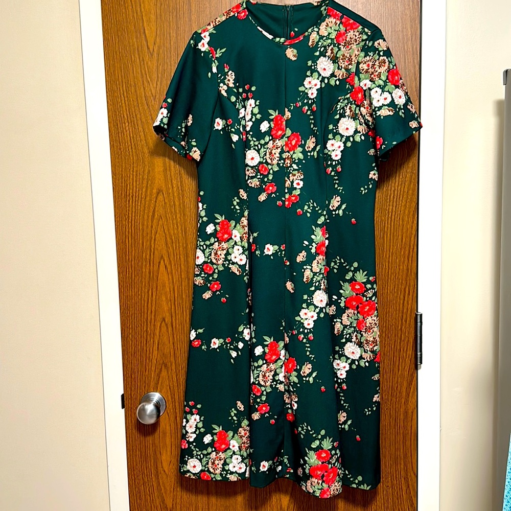 Emerald Green Vintage Dress with Jacket